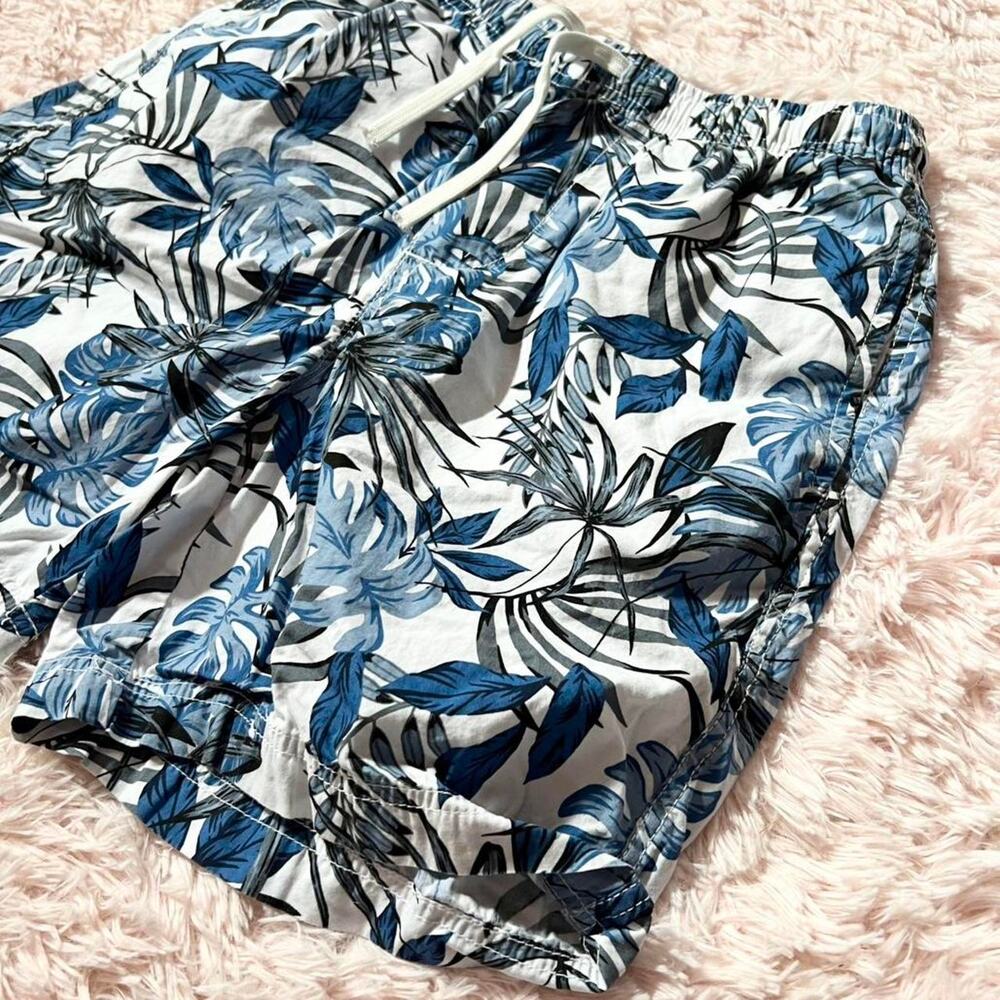 Free Planet Tropical Cotton Botanical Resort Vacation Beachy Men’s Swim Shorts S - Picture 3 of 5